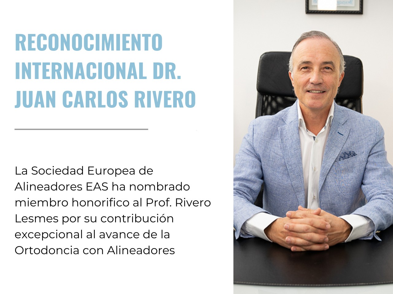 Reconocimiento internacional al Doctor Juan Carlos Rivero